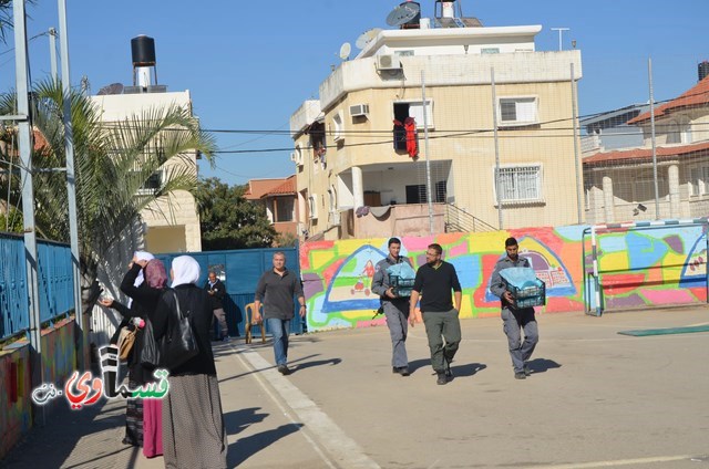 كفرقاسم : قائد شرطة كفرقاسم الجديد انار يوسف  في لفته طيبة لمدرستي الجنان والزهراء